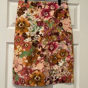 J Crew Floral Skirt